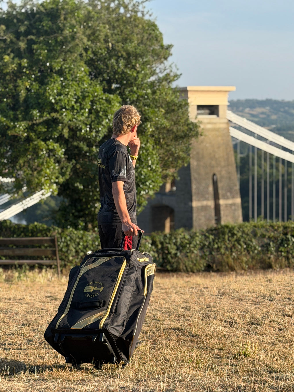 24Cricket Gold Edition Hybrid Duffle Wheelie Kit Bag